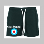 Old School target  - plavky s motívom - plavkové pánske kraťasy s pohodlnou gumou v páse a šnúrkou na dotiahnutie vhodné aj ako klasické kraťasy na voľný čas